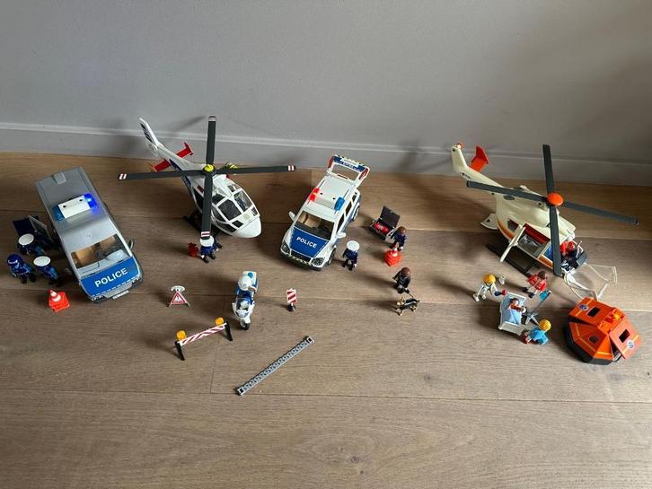 Playmobil Politie-&Reddingswerkers Verzameling - City Action, Kinderen en Baby's, Speelgoed | Playmobil, Gebruikt, Complete set
