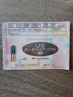 Oud concertkaartje U2 Elevation tour 2001 Utrecht, Tickets en Kaartjes, Eén persoon, September