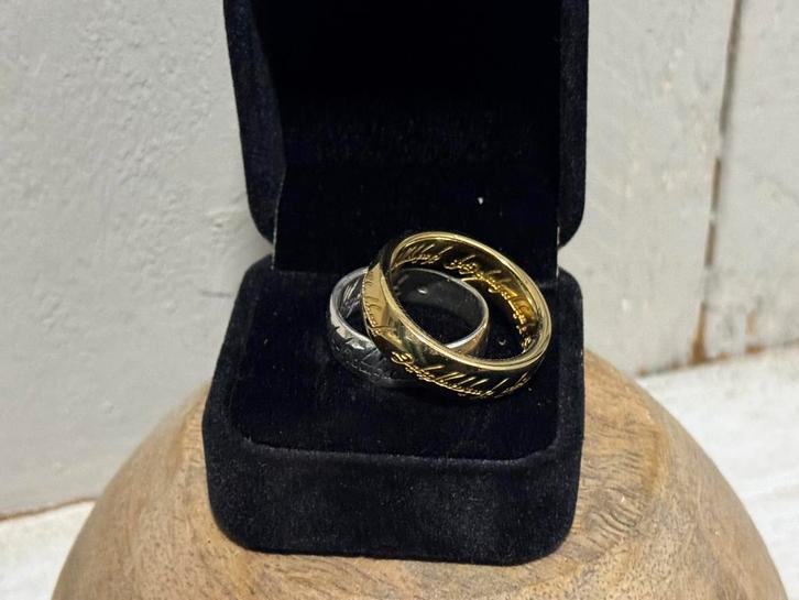 Lotr The One Ring Sterling Zilver & verguld ( RM 20 & 22 ), Sieraden, Tassen en Uiterlijk, Ringen, Zo goed als nieuw, Dame of Heer