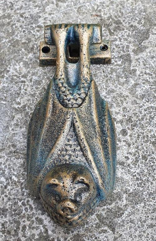 DEURKLOPPER VLEERMUIS / gietijzer / 20 CM, Tuin en Terras, Tuinwanddecoratie, Nieuw, Ophalen of Verzenden