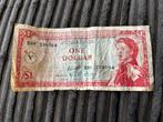 1 Dollar Bankbiljet - East Caribbean Currency Authority V, Ophalen of Verzenden, Midden-Amerika, Los biljet