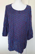 So Soire top geblokt blauw, rood, zwart en wit maat XXL., So Soire, Blauw, Zo goed als nieuw, Shirt of Top