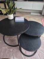 3 salontafels set, Huis en Inrichting, Tafels | Salontafels, Ophalen, Gebruikt, 50 tot 100 cm, Rond