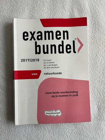 Examenbundel Natuurkunde VWO 2017/2018 beschikbaar voor biedingen