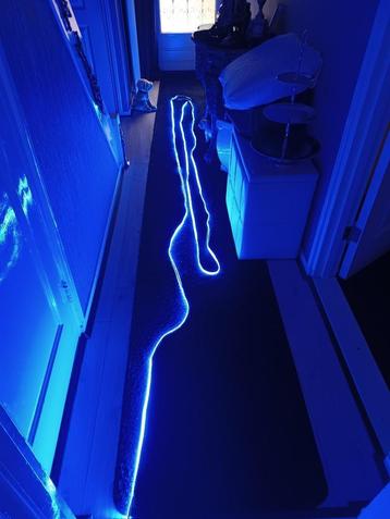 led strip / verlichting , 10 meter lang , fel blauw licht 