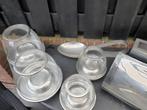 Aluminium Decoratie Set: Windlichten, Schaal, Lepel, Ophalen, Overige materialen, Gebruikt, Schaal