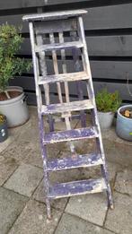 Oude houten trap 1.20 hoop  6 treden, Doe-het-zelf en Verbouw, Ladders en Trappen, Ophalen, Gebruikt, Minder dan 2 meter