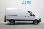 Mercedes-Benz Sprinter 314 CDI L2/H2 GRIJS CLIMA/AIRCO TOPST, Gebruikt, Zwart, Bedrijf, Start-stop-systeem