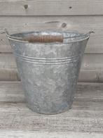 Zinken emmer., Tuin en Terras, Bloembakken en Plantenbakken, Ophalen, Gebruikt, Minder dan 30 cm, Minder dan 60 cm