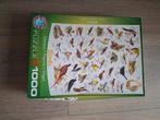 Legpuzzel Eurographics Birds 1000 stukjes, Ophalen of Verzenden, 500 t/m 1500 stukjes, Zo goed als nieuw, Legpuzzel