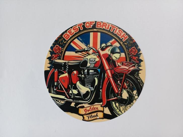 BSA Golden Flash reclamebord reclame bord, Verzamelen, Automerken, Motoren en Formule 1, Gebruikt, Motoren, Ophalen of Verzenden