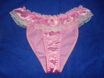 sissy satijn slipje (kan ook voor de heren), Verzenden, Roze, Slip