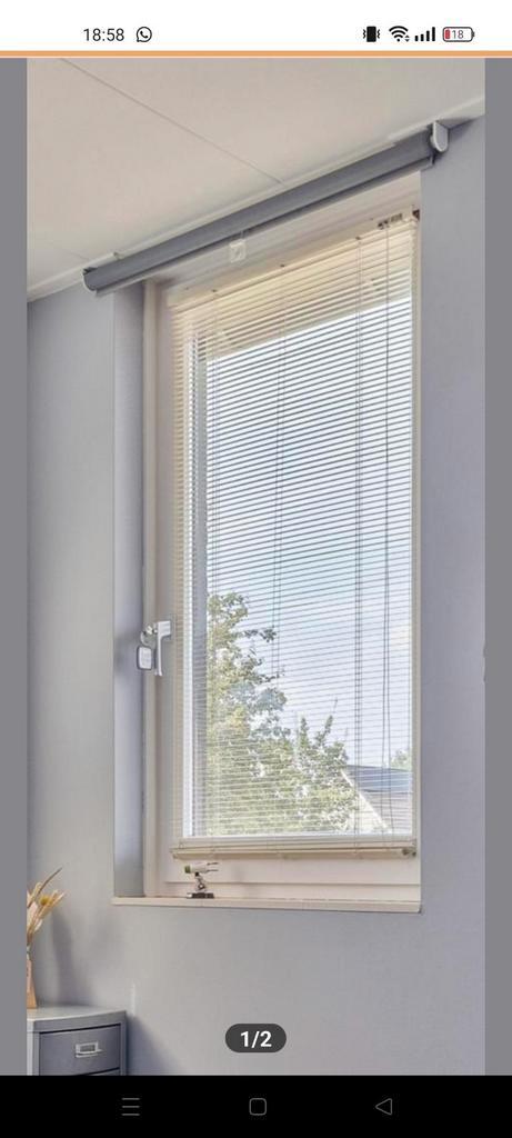9 stuks rolgordijnen, Huis en Inrichting, Stoffering | Gordijnen en Lamellen, Gebruikt, 150 tot 200 cm, Grijs, Ophalen
