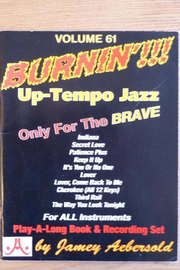 Jazz Improvisation Vol.61 Burnin!!! Up-Tempo Jazz, Muziek en Instrumenten, Bladmuziek, Zo goed als nieuw, Les of Cursus, Jazz