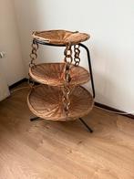 Vintage Rotan Lectuurmand Jaren 70, Ophalen, Zo goed als nieuw