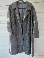 Vintage Natuurbont Jas - Prachtig!, Maat 38/40 (M), Ophalen of Verzenden, Vintage, Grijs
