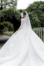 Prachtige witte trouwjurk, Ophalen of Verzenden, Zo goed als nieuw, Wit, Trouwjurk