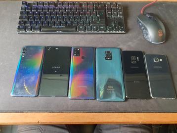 Partij telefoons Android  beschikbaar voor biedingen