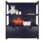 Ukkepuk - Montessori speelgoedkast STERK - in ZWART en WIT, Kast, Studio Ukkies, 105 cm of meer, Ophalen of Verzenden