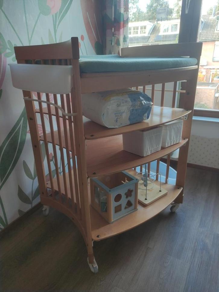 Stokke Commode Naturel incl. verschoonkussen en hoezen, Kinderen en Baby's, Kinderkamer | Commodes en Kasten, Commode, 90 tot 105 cm