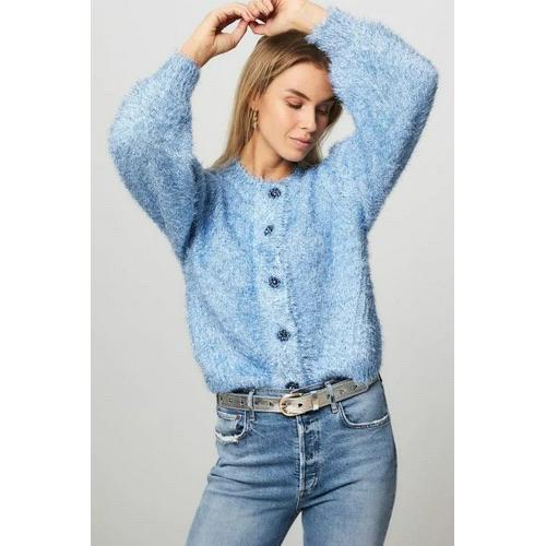 Fabienne Chapot Kitty vest blauw L, Kleding | Dames, Truien en Vesten, Zo goed als nieuw, Maat 46/48 (XL) of groter, Blauw, Ophalen of Verzenden