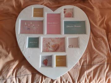 Nieuw in verpakking foto collage wit hart fotolijst beschikbaar voor biedingen