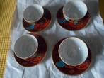 4 X Kop en schotel van Nakasima, Antiek en Kunst, Antiek | Servies los, Ophalen of Verzenden