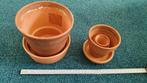 Verschilende terracotta potten, Tuin en Terras, Bloempotten, Ophalen, Gebruikt, Rond, Tuin