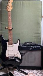 C.Giant Stratocaster met Fender mustang I versterker, Overige merken, Solid body, Ophalen of Verzenden, Zo goed als nieuw