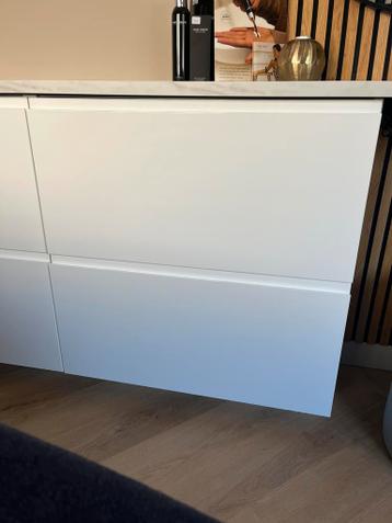 2x Ikea maximera lade 80x37 met front voxtorp hoogglans wit - afbeelding 1