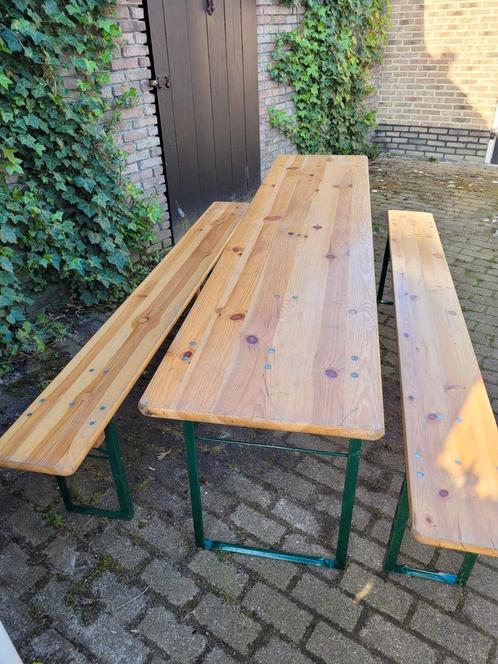Biertafel sets VERHUUR straatfeest schuurfeest feesttent, Hobby en Vrije tijd, Feestartikelen | Verhuur, Zo goed als nieuw, Overige