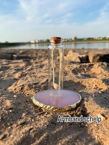 Zomerse sieraden thema strand in glazen buisjes nieuw  beschikbaar voor biedingen