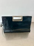 Zwart leren clutch van ICCI, Ophalen of Verzenden, Gebruikt, Zwart, Handtas
