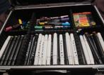 Tekenkoffer met Posca en Twinmarkers, Hobby en Vrije tijd, Tekenen, Ophalen, Gebruikt, Potlood of Stift