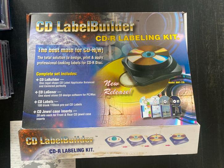 CD Labelbuilder Kit + Cassettes & Hoesjes, Computers en Software, Printerbenodigdheden, Gebruikt, Overige typen, Ophalen of Verzenden