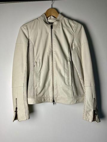 Blazer | Jas | Jasje | Jacket | Leer | Leren | Wit | Raser beschikbaar voor biedingen