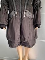 J494 Alexo maat L=42 lange winterjas jas winter parka zwart, Alexo, Zwart, Maat 42/44 (L), Ophalen of Verzenden