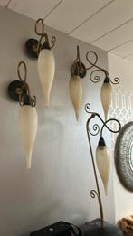 Tarallo set wandlampen, Ophalen, Zo goed als nieuw, Glas, Italiaans, Venetiaans