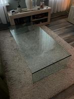 Glazen salontafel, Huis en Inrichting, Ophalen, Gebruikt, 50 tot 100 cm, 150 tot 200 cm