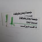 Twee leuke oude DAF Diesel stickers., Ophalen of Verzenden