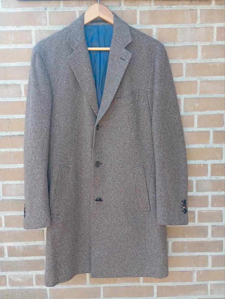 Suitsupply wool/camel/cashmere jas, Kleding | Heren, Jassen | Winter, Zo goed als nieuw, Maat 48/50 (M), Bruin, Ophalen of Verzenden