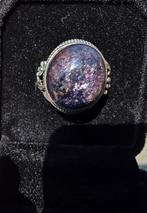 ioliet ring watersaffier zonnesteen, Sieraden, Tassen en Uiterlijk, Ringen, Blauw, Ophalen of Verzenden, Zo goed als nieuw, 17 tot 18