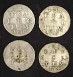 4x Dubbele Wapenstuiver Utrecht, Postzegels en Munten, Munten | Nederland, Vóór koninkrijk, Setje, Zilver, Overige waardes