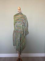Hand gemaakte sjaal groen, Verzenden, Zo goed als nieuw, Sjaal