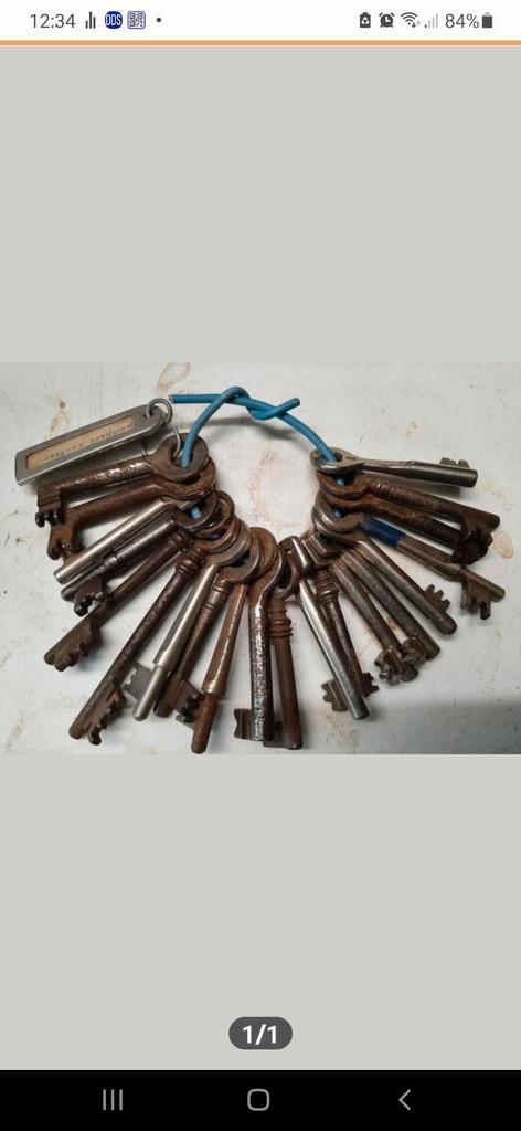 Vintage Sleutelbos, Antiek en Kunst, Antiek | Overige Antiek, Ophalen of Verzenden