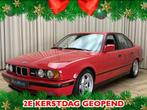 BMW 5 Serie E34 M5 3.6 - 5-Speed Manual / Brillantrot / 315, Achterwielaandrijving, Zwart, 4 stoelen, Leder