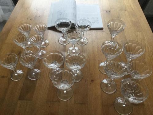 Partij Eisenloeffel glazen, waarvan 2 gemerkt., Antiek en Kunst, Antiek | Glas en Kristal, Ophalen of Verzenden
