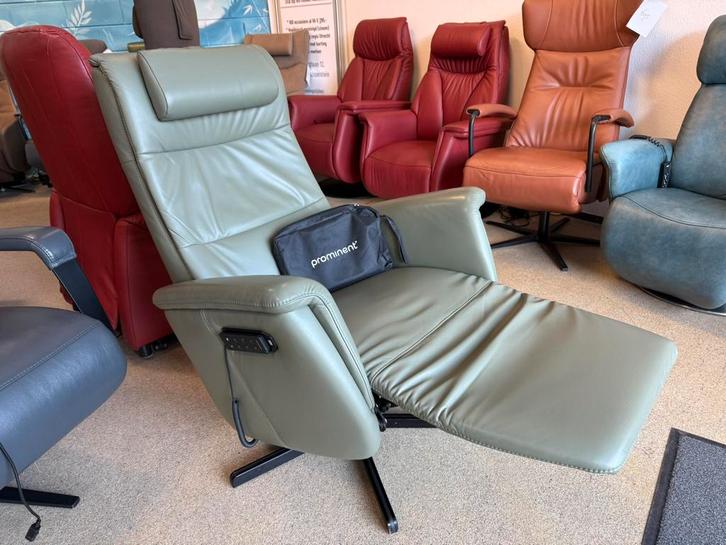 Prominent sta op stoel relax fauteuil (accu)gratis bezorgd, Huis en Inrichting, Fauteuils, Nieuw, Leer, Verzenden