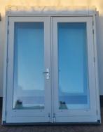 Hardhouten openslaande tuindeuren inclusief kozijn!, Doe-het-zelf en Verbouw, Kozijnen en Schuifpuien, Ophalen, Gebruikt, Deurkozijn