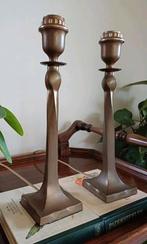Messing koper 2 x Lamp  Franse Brocante getorste lampenvoet, Ophalen of Verzenden